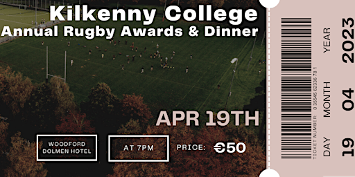 Imagem principal do evento Kilkenny College Annual Rugby Dinner