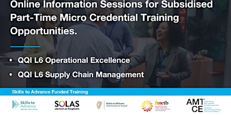 AMTCE Online Information Sessions for upcoming Micro credential programmes primary image