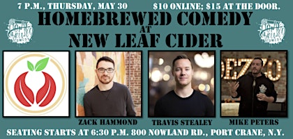 Imagem principal do evento Homebrewed Comedy at New Leaf Cider Co.