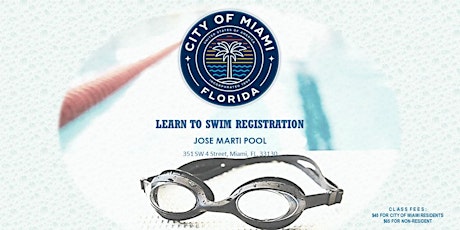 Image principale de Jose Marti Pool Level 1 Swim Class Mon/Wed (7:00PM-7:45PM) MAY 2024