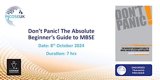 Image principale de Don’t Panic! The Absolute Beginner’s Guide to MBSE - One Day Course