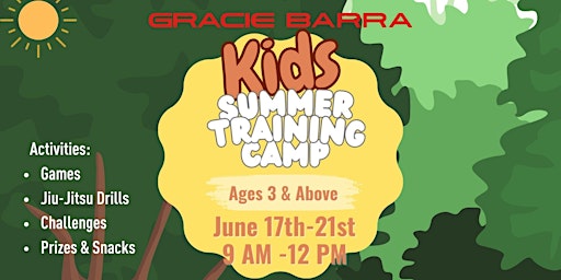 Primaire afbeelding van Gracie Barra Centennial Summer Camp June 17th-21st