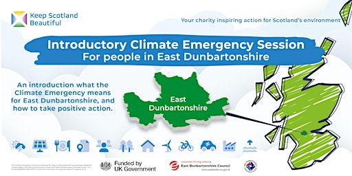 FREE Introduction to the Climate Emergency for East Dunbartonshire primary image