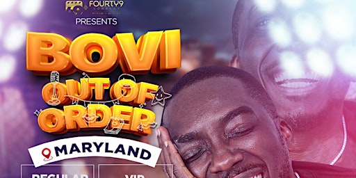 Primaire afbeelding van BOVI OUT OF ORDER WORLD TOUR MARYLAND