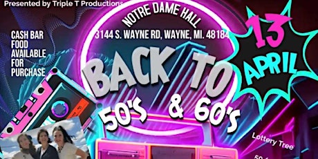 Back to the 50's & 60's Tribute Show