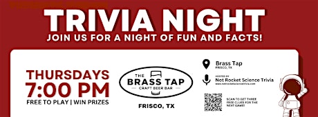 The Brass Tap Trivia Night in Frisco