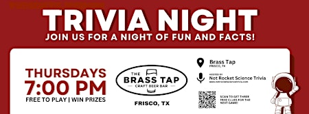 The Brass Tap Trivia Night in Frisco primary image