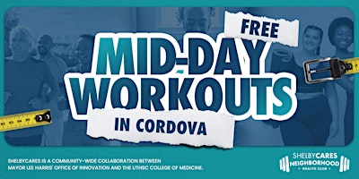 Free Mid-day Workouts @ Cordova Neighborhood Health Club primary image