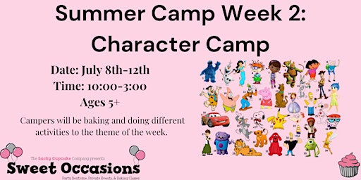 Image principale de Summer Camp Week 2: Character Camp
