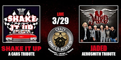 Primaire afbeelding van Jaded: Aerosmith Tribute & Shake It Up: Cars Tribute