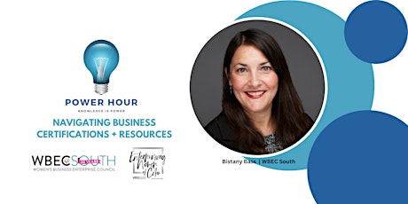 Power Hour - Navigating Business Certifications + Resources primary image