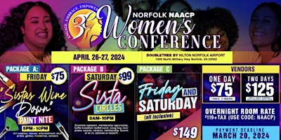 Imagem principal do evento NAACP Norfolk  7098 3E: Engage, Embrace, Empower Women's Conference