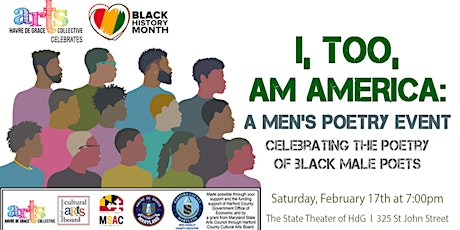 I, Too, Am America:  A Men's Poetry Event primary image