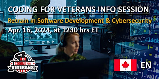 Imagen principal de Coding for Veterans Online Info Session - Apr. 16, 2024, at 1230 hrs ET