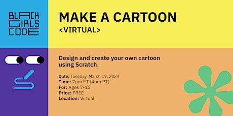 Make a Cartoon (ages 7 - 10) primary image