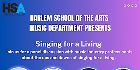 Image principale de Singing for  a Living - Discussion Panel