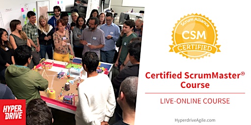 Hauptbild für Certified ScrumMaster® (CSM) Live-Online Course (Pacific Time)