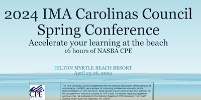 Immagine principale di 2024 IMA Carolinas Council Spring Conference 