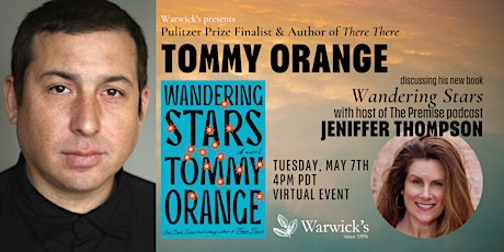 Imagem principal do evento Tommy Orange discussing WANDERING STARS w/Jeniffer Thompson