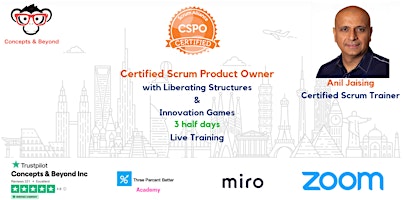 Primaire afbeelding van Certified Scrum Product Owner (CSPO) - Live Online