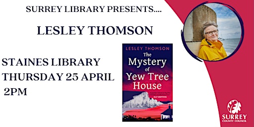 Imagem principal de An afternoon with Lesley Thomson at Staines Library