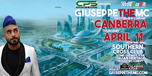 Imagem principal do evento GIUSEPPE THE MC in Canberra: The Sofisticacatu World Comedy Tour