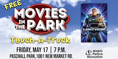 Movie in the Park - Touch A Truck primary image