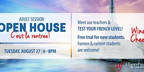 OPEN HOUSE - ADULT FRENCH CLASSES primary image