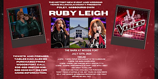 Imagem principal de Ruby Leigh Encore Performance and Meet and Greet