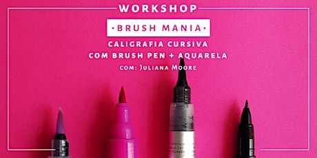 Imagem principal do evento Brush Mania - Workshop de Brush Pen | Rio de Janeiro