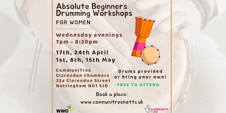 Absolute Beginners Drumming Workshops (FOR WOMEN)