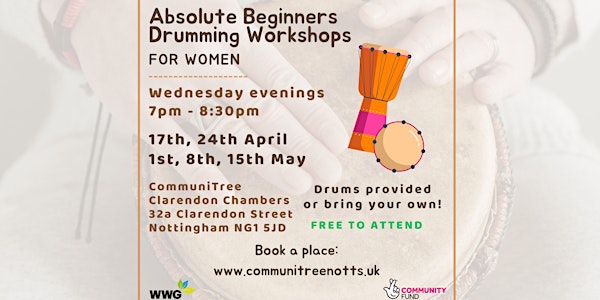 Absolute Beginners Drumming Workshops (FOR WOMEN)