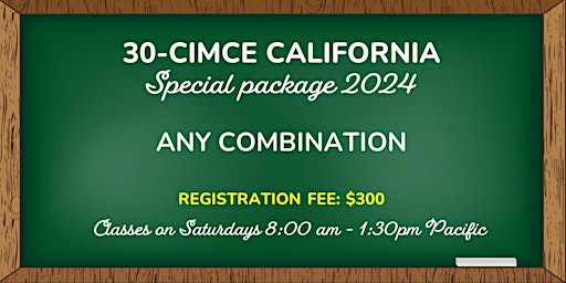 30-CIMCE CALIFORNIA PACKAGE (any combination) primary image