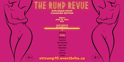 Imagem principal do evento The Rump Revue Burlesque Show