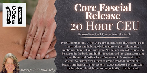 Hauptbild für Core Fascial Release 20 Hour CEU