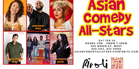 Asian Comedy All-Stars with headliners, Patrick Hakeem and Jen Sakato! primary image