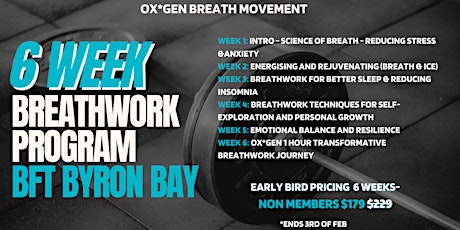 BFT BYRON BAY 6 WEEK BREATHWORK PROGRAM primary image