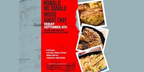 NEED VOLUNTEERS FOR THE RONALD MC DONALD HOUSE GUEST CHEF PROGRAM primary image