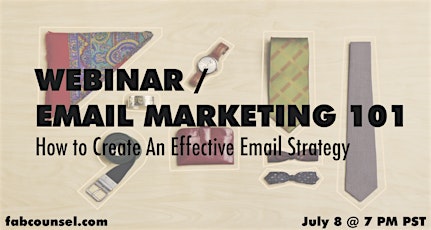 Webinar: Email Marketing 101- How To Create An Email Strategy primary image