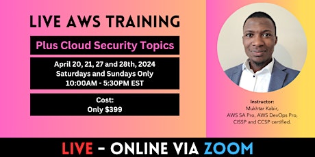 Live Training - AWS with Cloud Security