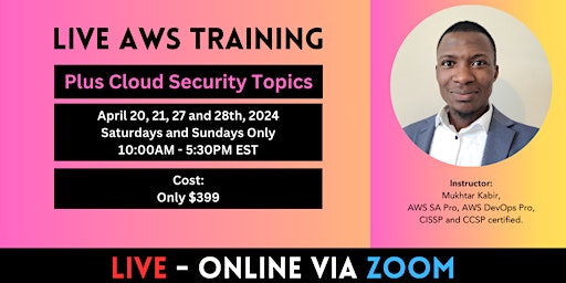 Primaire afbeelding van Live Training - AWS with Cloud Security