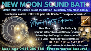 Imagem principal de New Moon in Aries  | Relaxation Sound Bath | Guided Sound Meditation