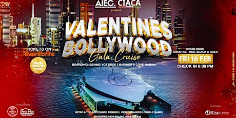 Valentines Bollywood Gala Cruise | YOT Club | Gold Coast primary image