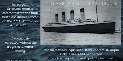 Primaire afbeelding van Titanic Dinner
