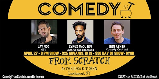 Comedy From Scratch at The Idea Kitchen Larchmont NY Westchester Stand-Up primary image