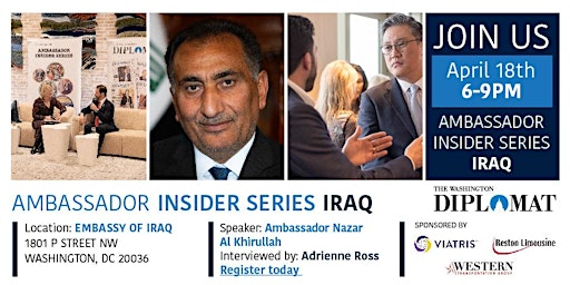 Imagem principal do evento Ambassador Insider Series: Iraq