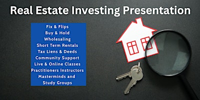 TAKE ACTION NOW! DO NOT WAIT, REAL ESTATE INVESTING TRAINING! primary image