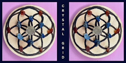 Imagem principal de Mindful Craft Class -Seed of Life Crystal Grid with New Moon & Solar Eclipe