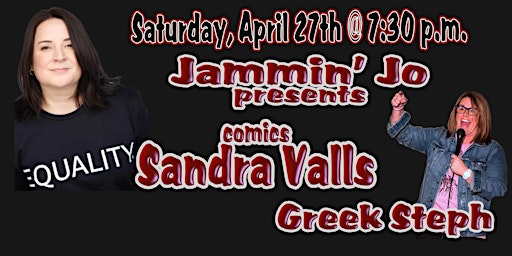 Imagen principal de Jammin' Jo presents Comics Sandra Valls & Greek Steph