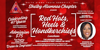 Imagen principal de Red Hats, Heels & Handkerchiefs Luncheon